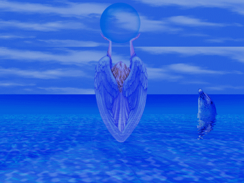 Engel met Dolfijn